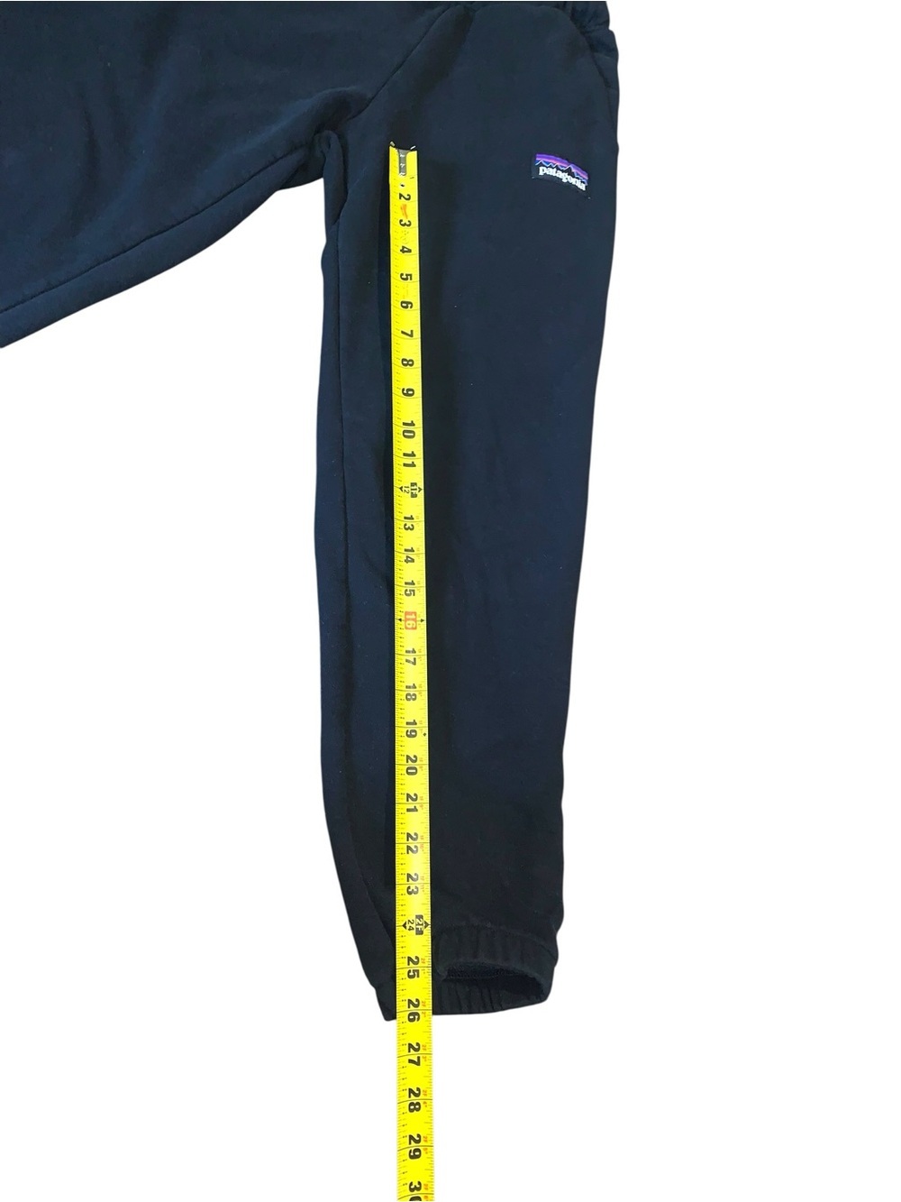 Patagonia Black P-6 Label Uprisal Sweatpants Joggers XS Fleece Elastic Waist - Picture 6 of 9